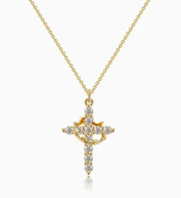 Evercross Cross & Crown Necklace